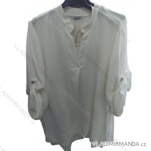 Tunika košeľová predĺžená dlhý rukáv dámska (L/XL ONE SIZE) TALIANSKA MÓDA IM722193
