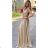 Šaty elegantné spoločenské dlhé na ramienka dámske (S/M ONE SIZE) TALIANSKA MóDA IMM22LS38095