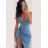 Šaty elegantné na ramienka dámske (S/M ONE SIZE) TALIANSKA MÓDA IMM22LS20292B