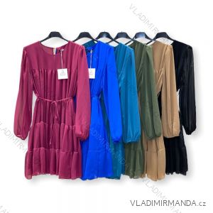 Šaty dlhý rukáv dámske (S/M ONE SIZE) TALIANSKA MÓDA IMPHD2222659