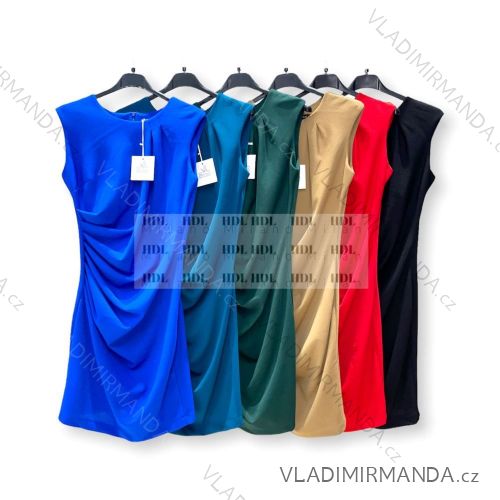 Šaty elegantné bez rukávov dámske (S/M ONE SIZE) TALIANSKA MÓDA IMPHD222248