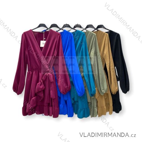 Šaty dlhý rukáv dámske (S/M ONE SIZE) TALIANSKA MÓDA IMPHD22991793