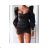 Šaty elegantní dlhý rukáv dámske (S/M ONE SIZE) TALIANSKA MÓDA IMPBB22B21111