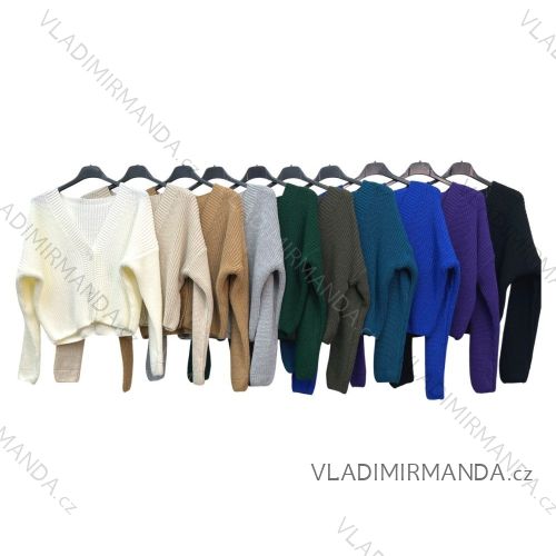 Sveter na gombíky dlhý rukáv dámsky (S/M ONE SIZE) TALIANSKA MÓDA IMPLM2222785