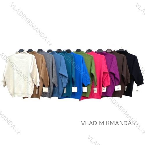 Sveter oversize dlhý rukáv dámsky (S/M ONE SIZE) TALIANSKA MÓDA IMPLM22709000115