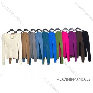 Sveter úpletový dlhý rukáv dámsky (S/M ONE SIZE) TALIANSKA MÓDA IMPLM22892000080