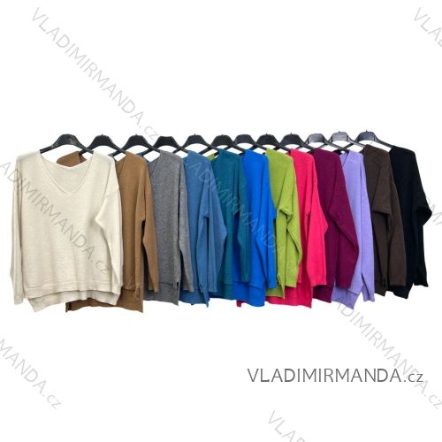 Sveter oversize dlhý rukáv dámsky (S/M ONE SIZE) TALIANSKA MÓDA IMPLM2260900090