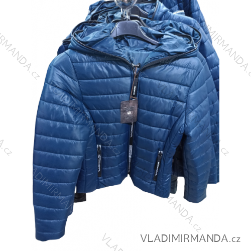 Bunda s kapucňou dlhý rukáv dámska nadrozmer (M-2XL) TALIANSKA MóDA IM322357