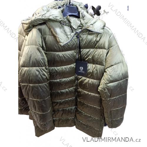 Bunda s kapucňou dlhý rukáv dámska nadrozmer (M-2XL) TALIANSKA MóDA IM322362