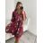 Šaty dlhý rukáv dámske (S/M/L ONE SIZE) TALIANSKA MÓDA IM622104 námornícka modrá S/M