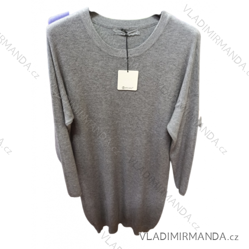 Šaty dlhý rukáv dámske nadrozmer (XL/2XL ONE SIZE) TALIANSKA MÓDA IM422705