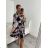 Šaty košeľové dlhý rukáv dámske (S/M/L ONE SIZE) TALIANSKA MÓDA IM622105
