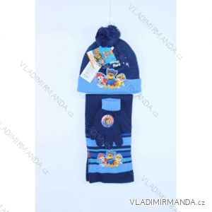 Súprava čiapky zimné, šál a rukavice paw patrol detská chlapčenská (ONE SIZE) SETINO PAW-A-KNSET-197