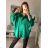 Košeľa saténová oversize dlhý rukáv dámske (S/M/L ONE SIZE) TALIANSKA MóDA IM322290
