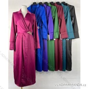 Šaty elegantné košeľové dlhý rukáv dámske (S/M ONE SIZE) TALIANSKA MÓDA IMPBB22B22951