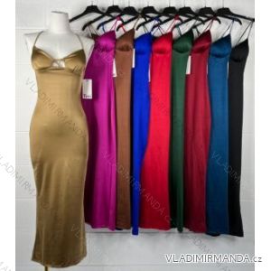 Šaty elegantné na ramienka dámske (S/M ONE SIZE) TALIANSKA MÓDA IMPBB22B22954