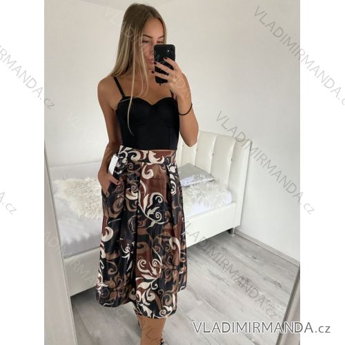 Sukňa dlhá dámska (S/M ONE SIZE) TALIANSKA MÓDA IMM22EL2507POD