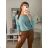Sveter tenký oversize s mašlí dlhý rukáv dámsky (M/L ONE SIZE) TALIANSKA MÓDA IM422910/DR fuchsiová M / L