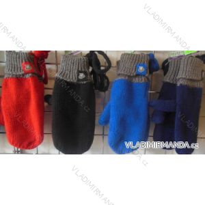 Rukavice pletené teplé zimné detské Dorast Dievčenské a Chlapčenské (one size) Echt C001