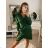 Šaty košeľové dlhý rukáv dámske (S/M ONE SIZE) TALIANSKA MóDA IM322307 čierna S/M