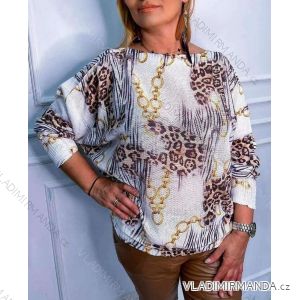Sveter tenký dlhý rukáv dámsky (S/M/L ONE SIZE) TALIANSKA MÓDA IMWAA223327