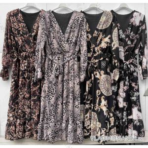 Šaty šifónové dlhý rukáv dámske (S/M ONE SIZE) TALIANSKA MÓDA IMWGS223384