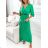 Šaty dlhé elegantné s opaskom dlhý rukáv dámske (S/M ONE SIZE) TALIANSKA MÓDA IMWKK223392