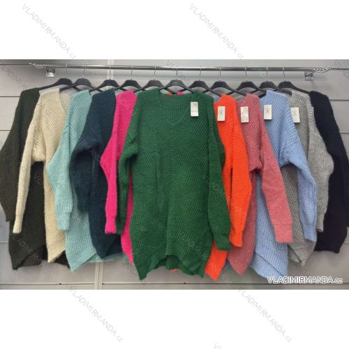 Sveter predĺžený dlhý rukáv dámske (S/M/L ONE SIZE) TALIANSKA MÓDA IMWGS223284