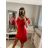 Šaty elegantné carmen krátké bez rukávov dámske (S/M ONE SIZE) TALIANSKA MóDA IM322308/DR