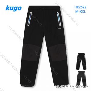 Kalhoty softshellové zateplené flaušem dámské a pánské (M-2XL) KUGO HK2522