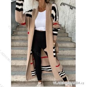 Cardigan pletený dlhý rukáv dámsky (S/M/L/XL ONE SIZE) TALIANSKA MÓDA IMD22870