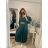 Šaty s opaskom dlhý rukáv dámske (S/M/L ONE SIZE) TALIANSKA MÓDA IMWA223453