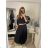 Šaty s opaskom dlhý rukáv dámske (S/M/L ONE SIZE) TALIANSKA MÓDA IMWA223453