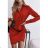 Šaty elegantné košeľové dlhý rukáv dámske (S/M ONE SIZE) TALIANSKA MÓDA IMWB22273
