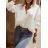 Košeľa oversize saténová dlhý rukáv dámska (S/M/L/XL ONE SIZE) TALIANSKA MODA IMD22794/DR staroružová L / XL