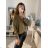 Košeľa oversize saténová dlhý rukáv dámska (S/M/L/XL ONE SIZE) TALIANSKA MODA IMD22794/DR staroružová L / XL