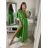 Šaty spoločenské elegantný letný krátky rukáv dámske (S/M ONE SIZE) TALIANSKA MÓDA IMPSH22L52150/DR modrá světlá