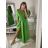 Šaty spoločenské elegantný letný krátky rukáv dámske (S/M ONE SIZE) TALIANSKA MÓDA IMPSH22L52150/DR modrá světlá