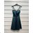 Šaty elegantní na ramínka dámské (S/M ONE SIZE) ITALSKÁ MÓDA IMPSH246451 biela S / M