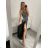 Šaty elegantné spoločenské dlhé na ramienka dámske (S/M ONE SIZE) TALIANSKA MóDA IMM22LS38095