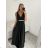 Šaty elegantné spoločenské na ramienka dámske (S/M ONE SIZE) TALIANSKA MÓDA IMM22fs52571