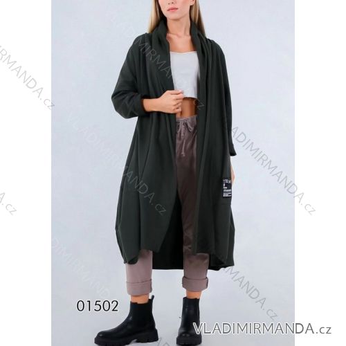 Cardigan bavlnený dlhý rukáv dámsky (S/M ONE SIZE) TALIANSKA MÓDA IMPLI2201502