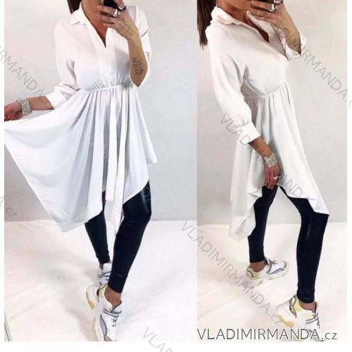 Šaty košeľové dlhý rukáv dámske (S/M ONE SIZE) TALIANSKA MÓDA IMPLI228213