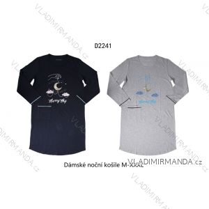 Nočná košeľa dlhý rukáv dámska (M-3XL) WOLF D2241