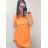 Tunika šaty predĺžené krátky rukáv dámske (XL/2XL ONE SIZE) TALIANSKA MÓDA IMH22BRECELET