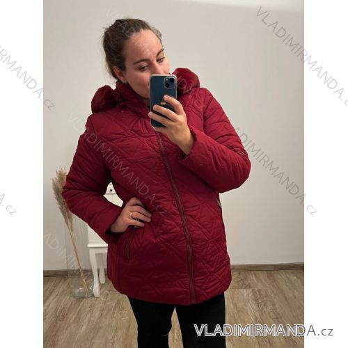 Bunda s kapucňou dámska nadrozmer (52-60) Nat227070
