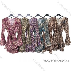 Šaty dlhý rukáv dámske (S/M ONE SIZE) TALIANSKA MÓDA IMPLM22749500011
