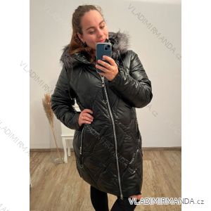 Bunda/kabát s kapucňou dámska nadrozmer (M-3XL) BAT22noemi