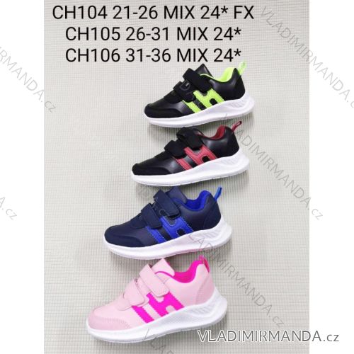 Botasky na suchý zips detské dievčenské a chlapčenské (26-31) FSHOES OBUV OBF22CH105