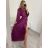 Šaty dlouhé elegantní dlouhý rukáv dámské (S/M ONE SIZE) ITALSKÁ MÓDA IMPSH2455183 čierna S / M